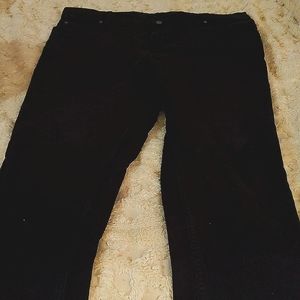 Size 20, Just My Size ladies straight leg jeans, black.